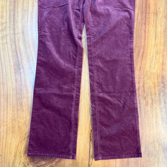 NEW NYDJ Women's Pants 8 Velvet Marilyn Straight Stretch Burgundy Lift W16 - Picture 2 of 8